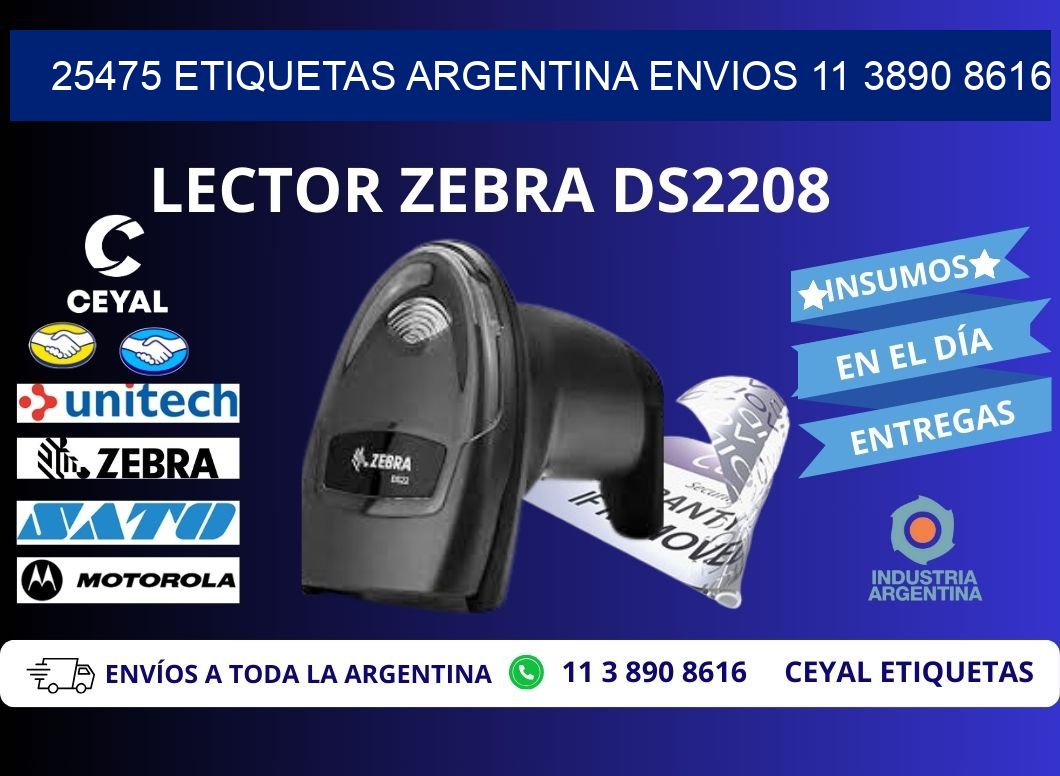 25475 ETIQUETAS ARGENTINA ENVIOS 11 3890 8616