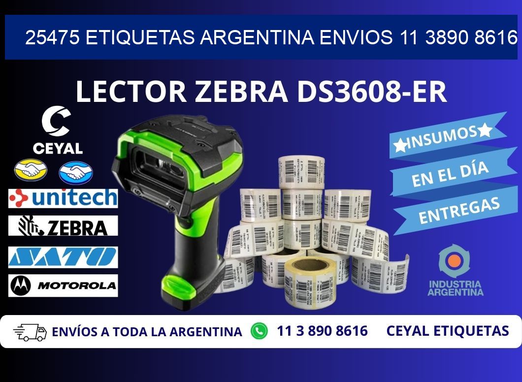 25475 ETIQUETAS ARGENTINA ENVIOS 11 3890 8616