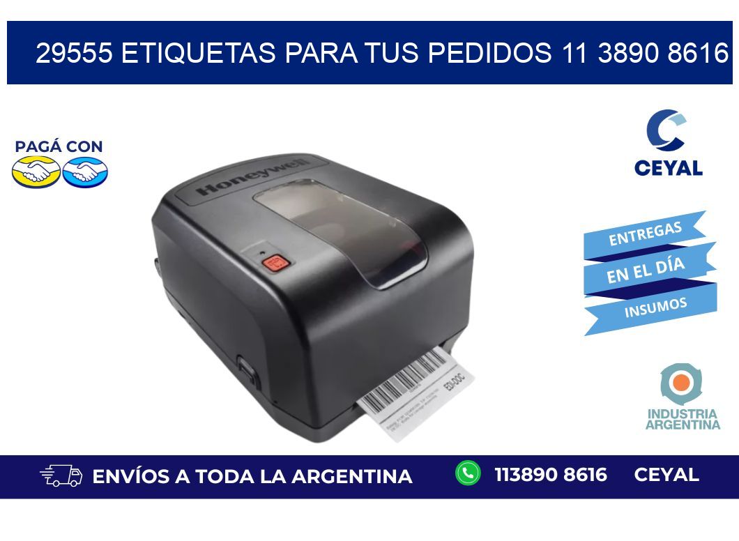 29555 ETIQUETAS PARA TUS PEDIDOS 11 3890 8616