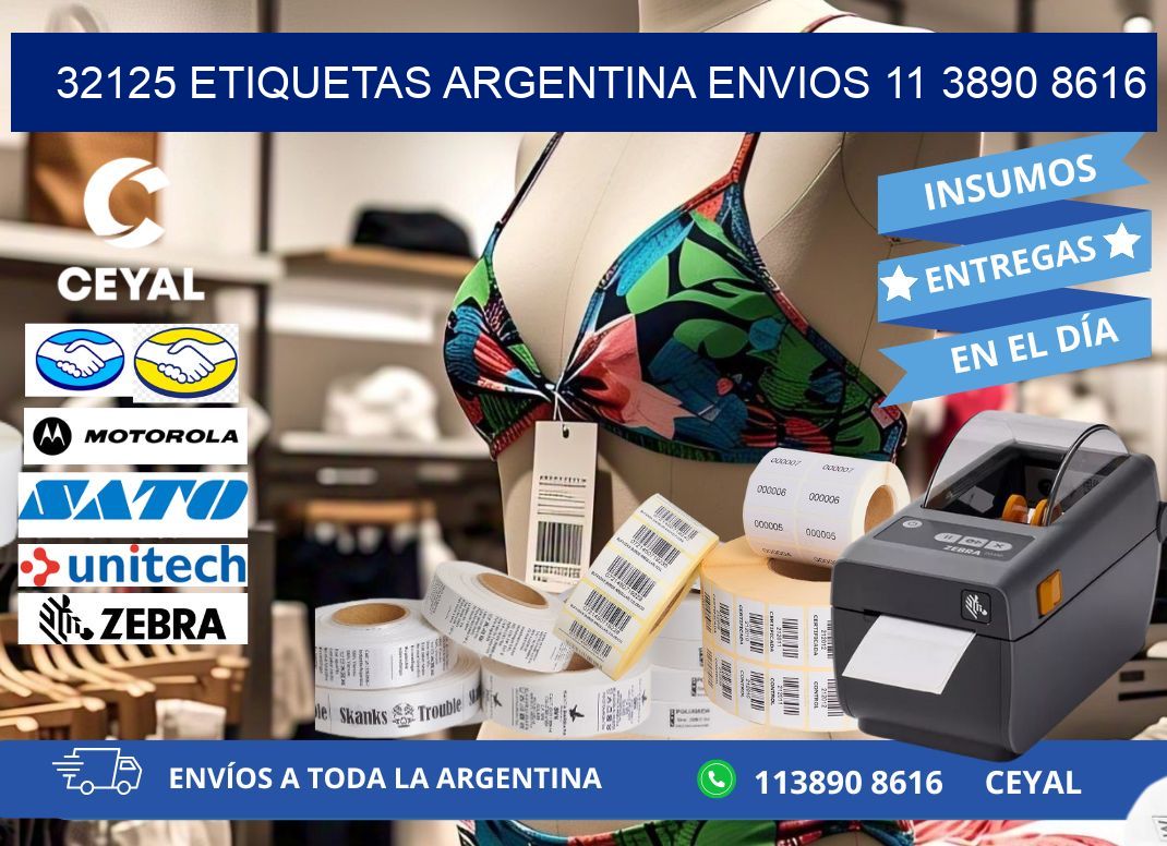 32125 ETIQUETAS ARGENTINA ENVIOS 11 3890 8616
