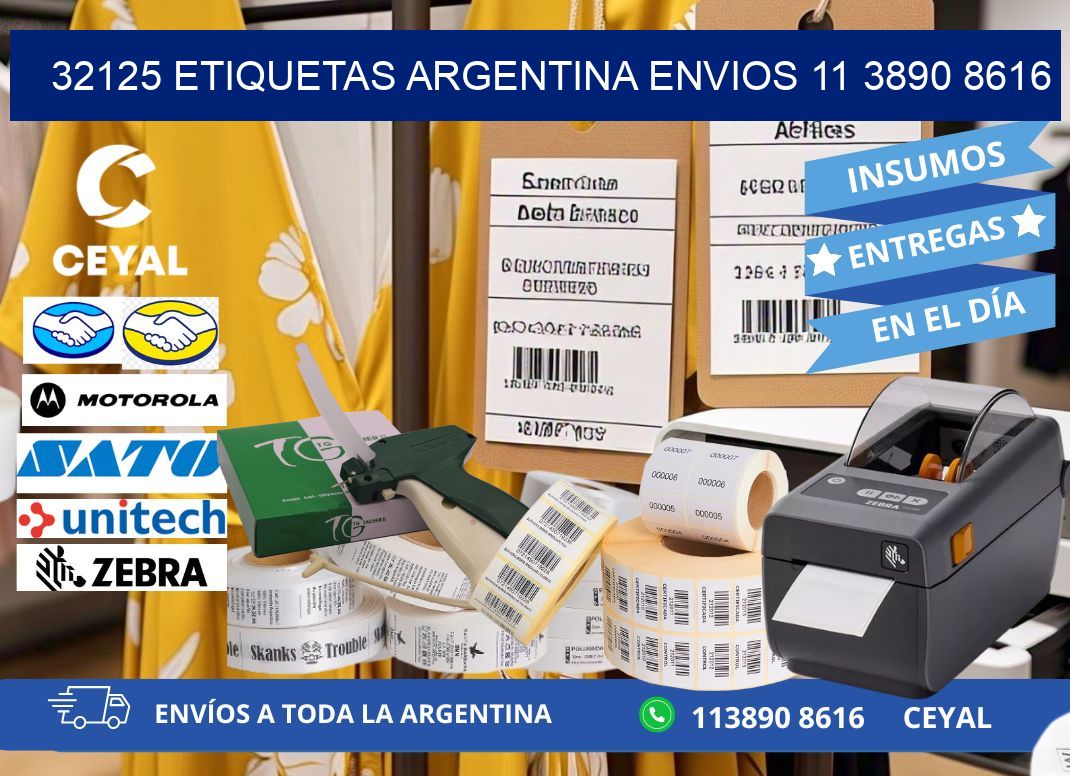 32125 ETIQUETAS ARGENTINA ENVIOS 11 3890 8616