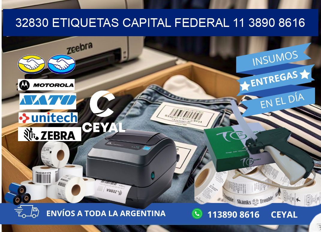 32830 ETIQUETAS CAPITAL FEDERAL 11 3890 8616