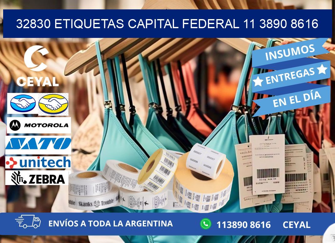32830 ETIQUETAS CAPITAL FEDERAL 11 3890 8616