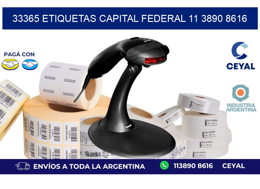 33365 ETIQUETAS CAPITAL FEDERAL 11 3890 8616