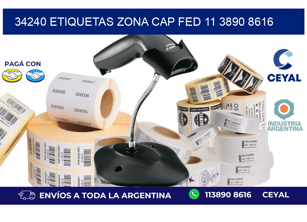 34240 ETIQUETAS ZONA CAP FED 11 3890 8616