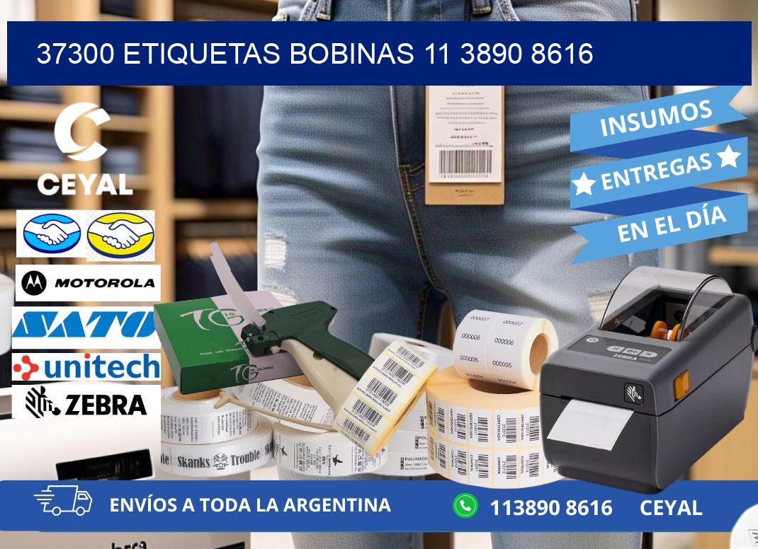 37300 ETIQUETAS BOBINAS 11 3890 8616
