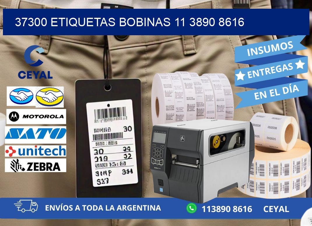 37300 ETIQUETAS BOBINAS 11 3890 8616