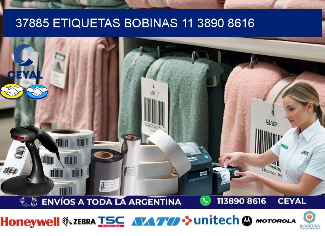 37885 ETIQUETAS BOBINAS 11 3890 8616