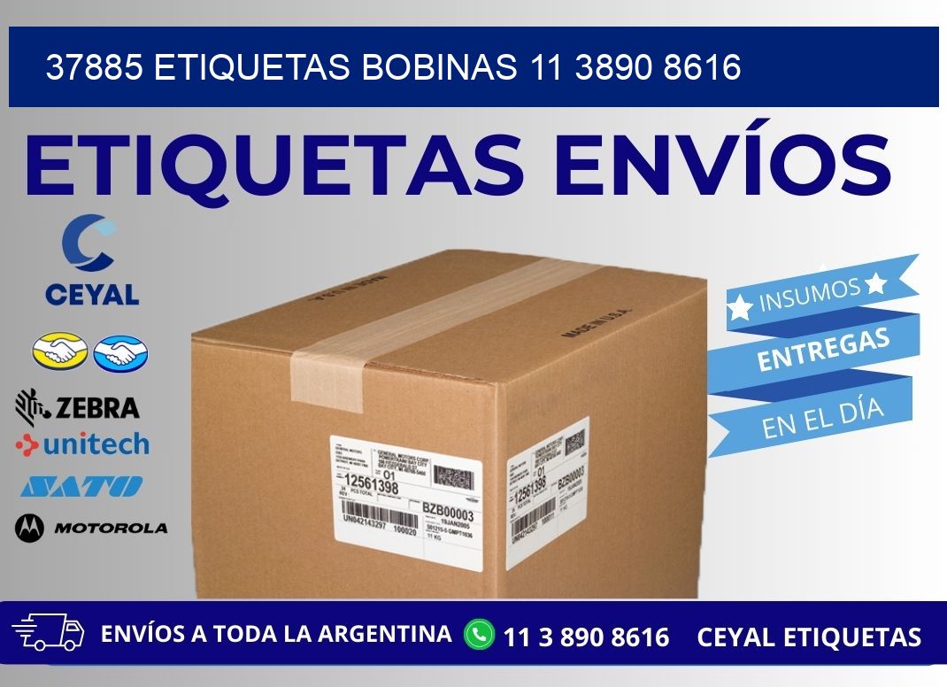 37885 ETIQUETAS BOBINAS 11 3890 8616