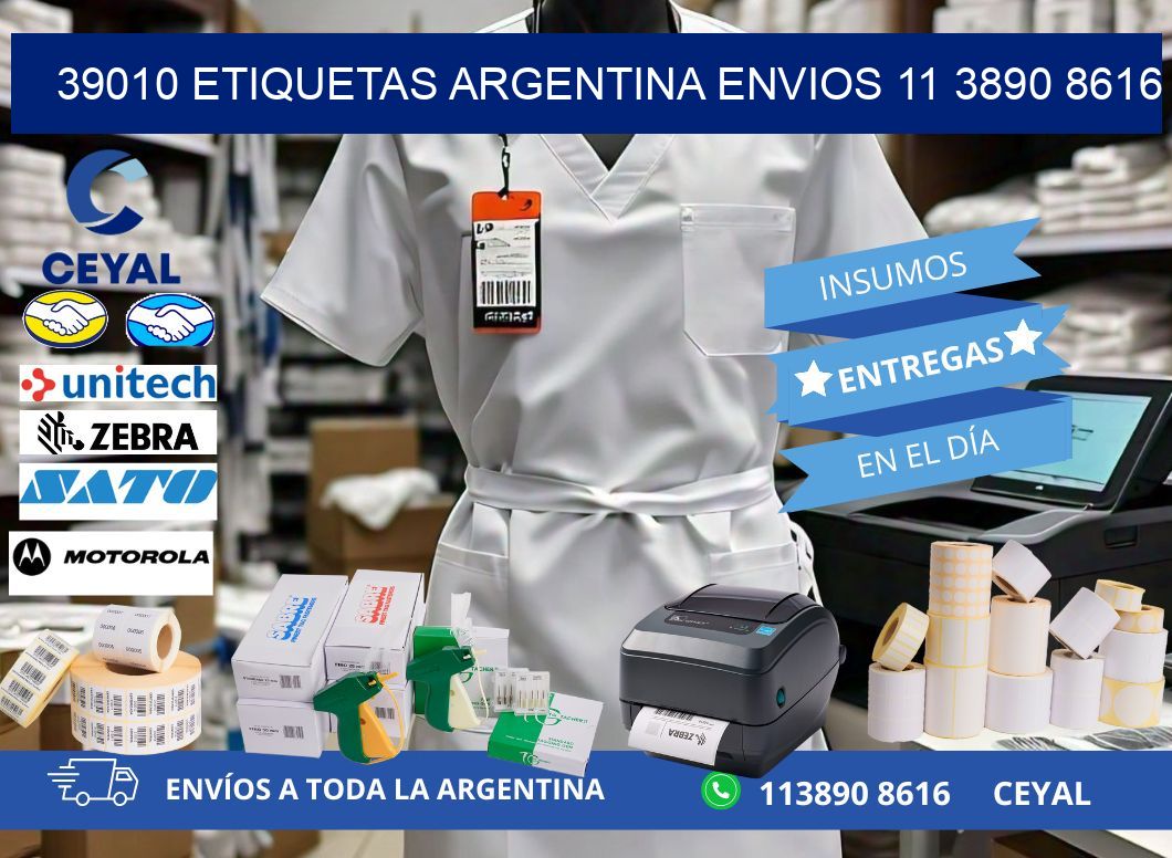 39010 ETIQUETAS ARGENTINA ENVIOS 11 3890 8616