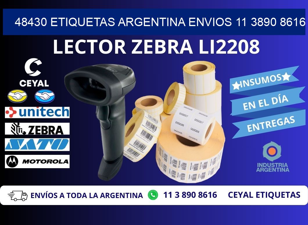 48430 ETIQUETAS ARGENTINA ENVIOS 11 3890 8616