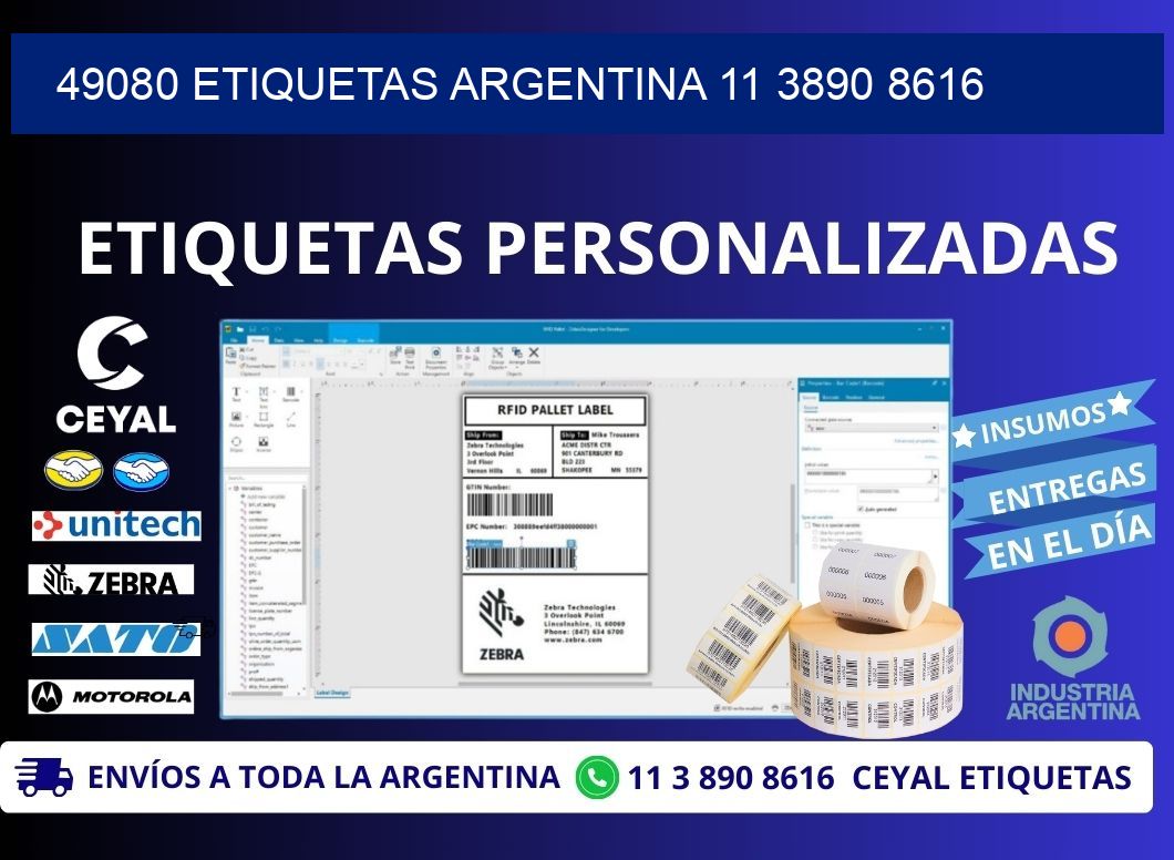 49080 ETIQUETAS ARGENTINA 11 3890 8616