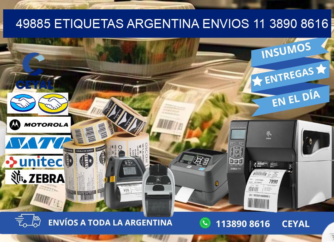 49885 ETIQUETAS ARGENTINA ENVIOS 11 3890 8616