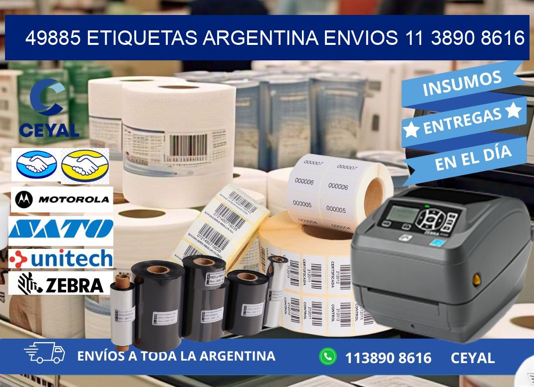49885 ETIQUETAS ARGENTINA ENVIOS 11 3890 8616