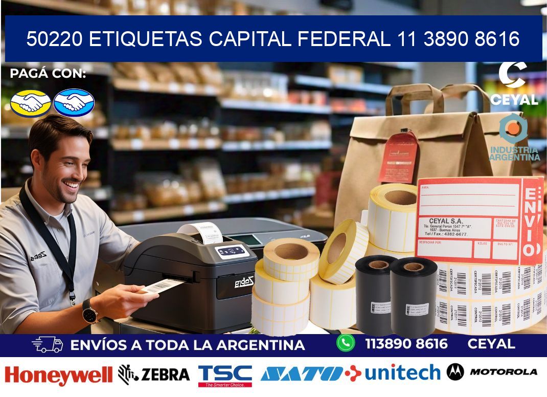 50220 ETIQUETAS CAPITAL FEDERAL 11 3890 8616