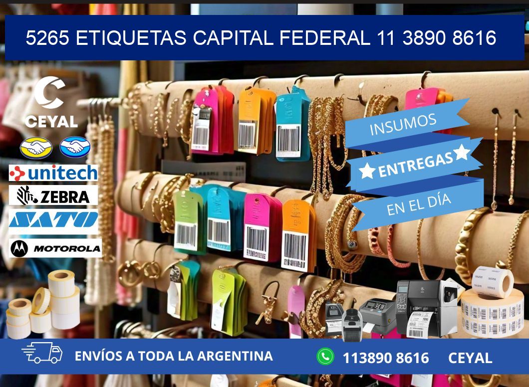 5265 ETIQUETAS CAPITAL FEDERAL 11 3890 8616