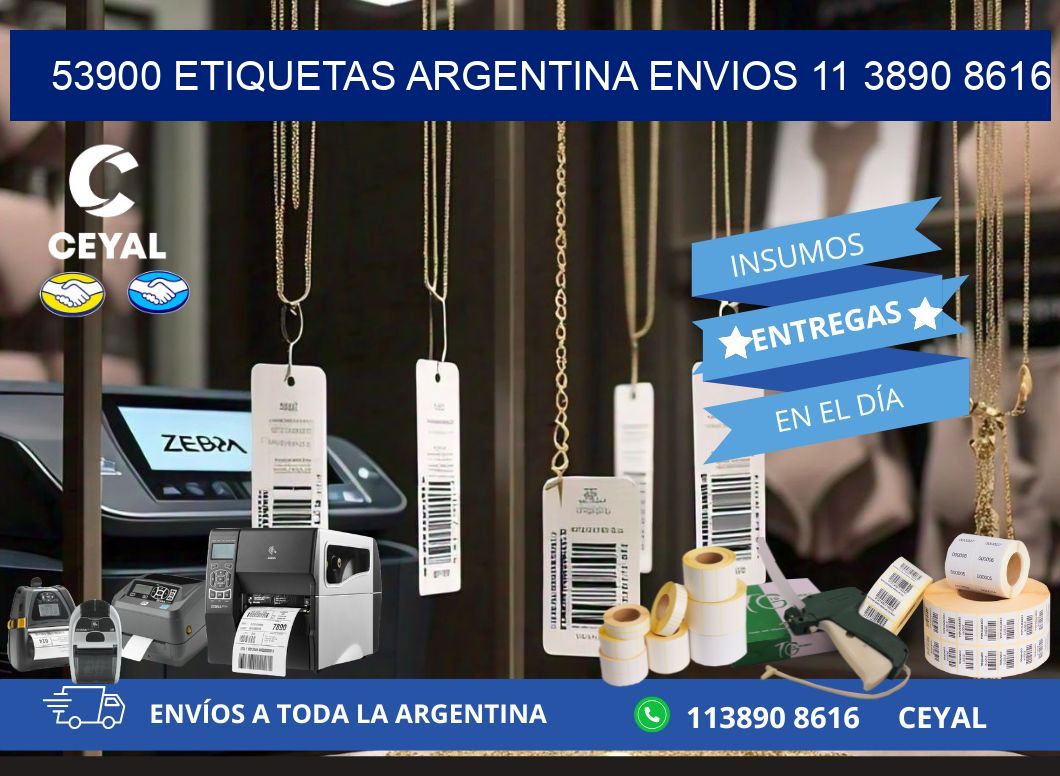 53900 ETIQUETAS ARGENTINA ENVIOS 11 3890 8616