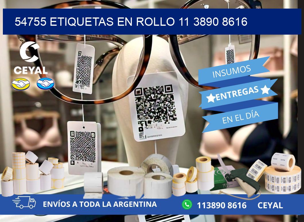 54755 ETIQUETAS EN ROLLO 11 3890 8616