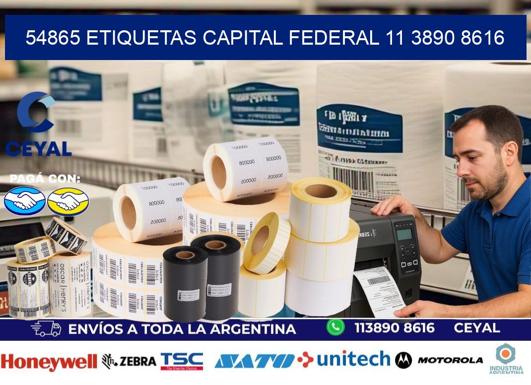 54865 ETIQUETAS CAPITAL FEDERAL 11 3890 8616