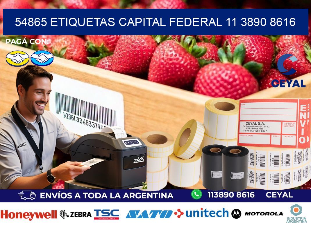 54865 ETIQUETAS CAPITAL FEDERAL 11 3890 8616