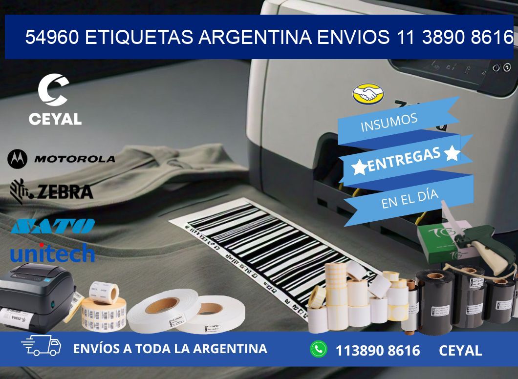 54960 ETIQUETAS ARGENTINA ENVIOS 11 3890 8616