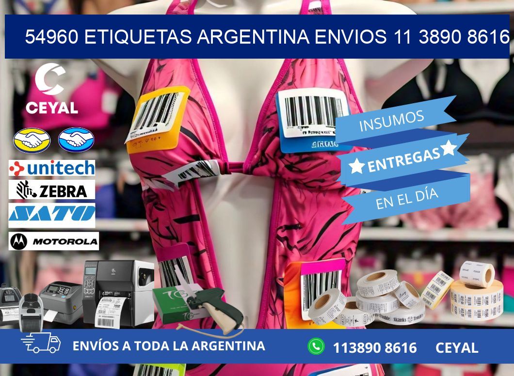 54960 ETIQUETAS ARGENTINA ENVIOS 11 3890 8616