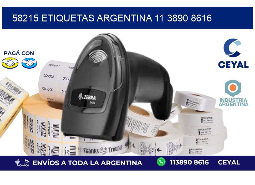 58215 ETIQUETAS ARGENTINA 11 3890 8616