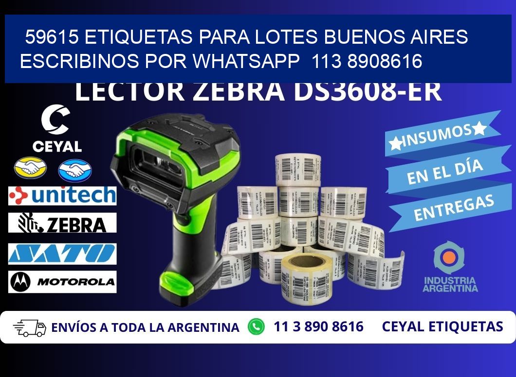 59615 ETIQUETAS PARA LOTES BUENOS AIRES ESCRIBINOS POR WHATSAPP  113 8908616