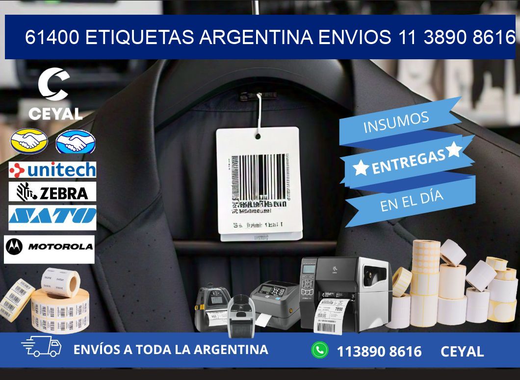61400 ETIQUETAS ARGENTINA ENVIOS 11 3890 8616