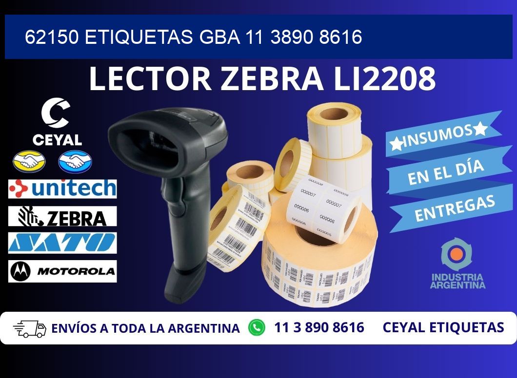 62150 ETIQUETAS GBA 11 3890 8616