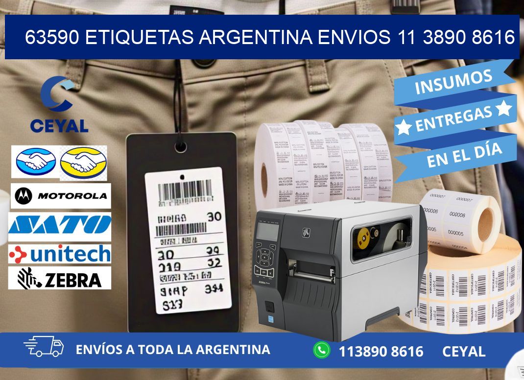 63590 ETIQUETAS ARGENTINA ENVIOS 11 3890 8616