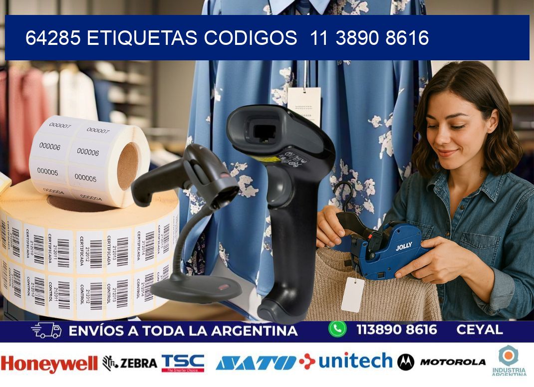 64285 ETIQUETAS CODIGOS  11 3890 8616