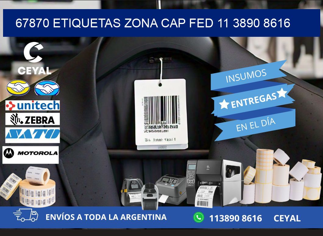 67870 ETIQUETAS ZONA CAP FED 11 3890 8616
