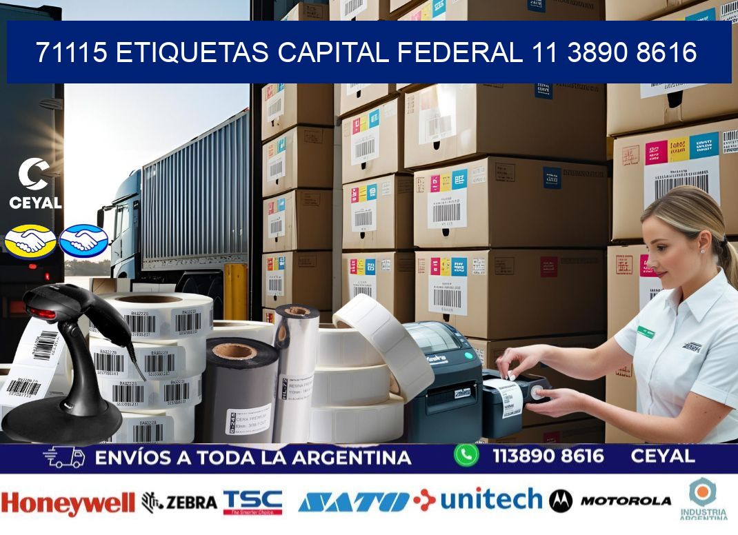 71115 ETIQUETAS CAPITAL FEDERAL 11 3890 8616