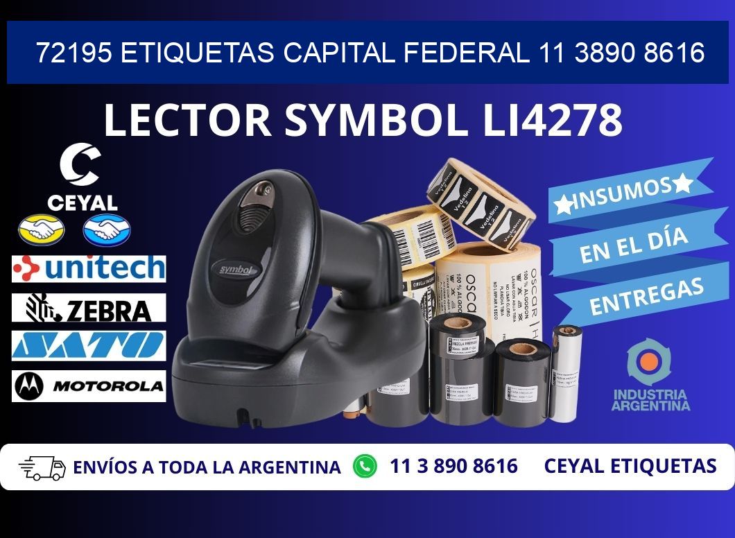 72195 ETIQUETAS CAPITAL FEDERAL 11 3890 8616