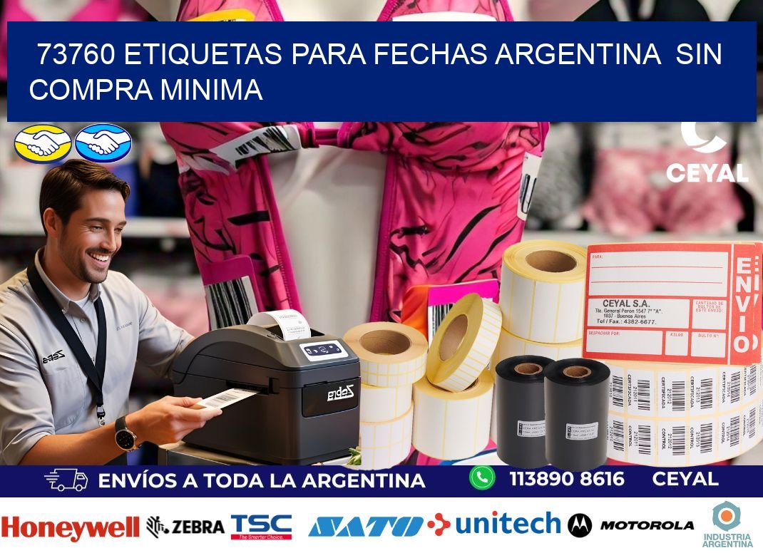 73760 ETIQUETAS PARA FECHAS ARGENTINA  SIN COMPRA MINIMA