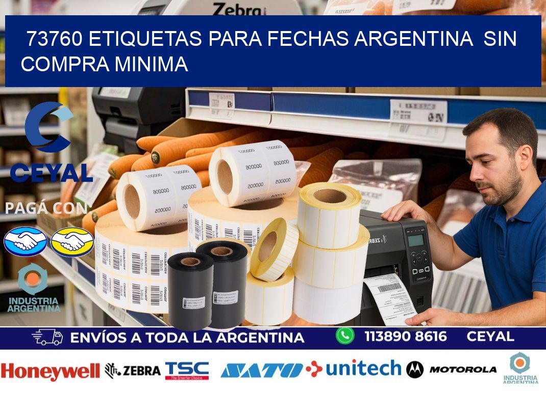 73760 ETIQUETAS PARA FECHAS ARGENTINA  SIN COMPRA MINIMA
