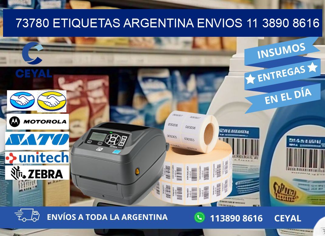 73780 ETIQUETAS ARGENTINA ENVIOS 11 3890 8616