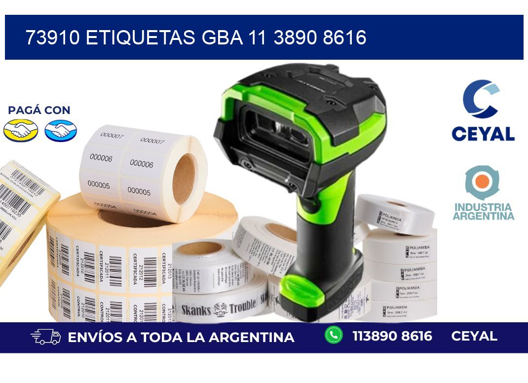 73910 ETIQUETAS GBA 11 3890 8616