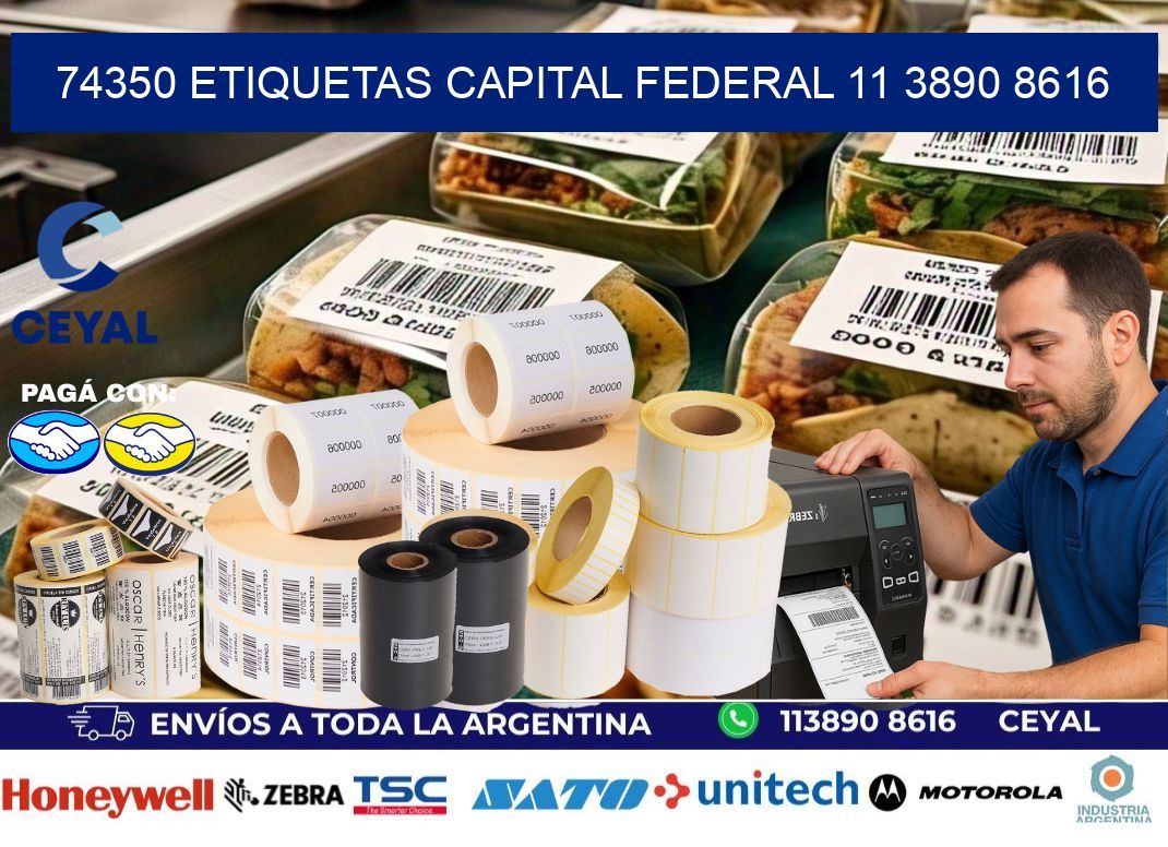 74350 ETIQUETAS CAPITAL FEDERAL 11 3890 8616