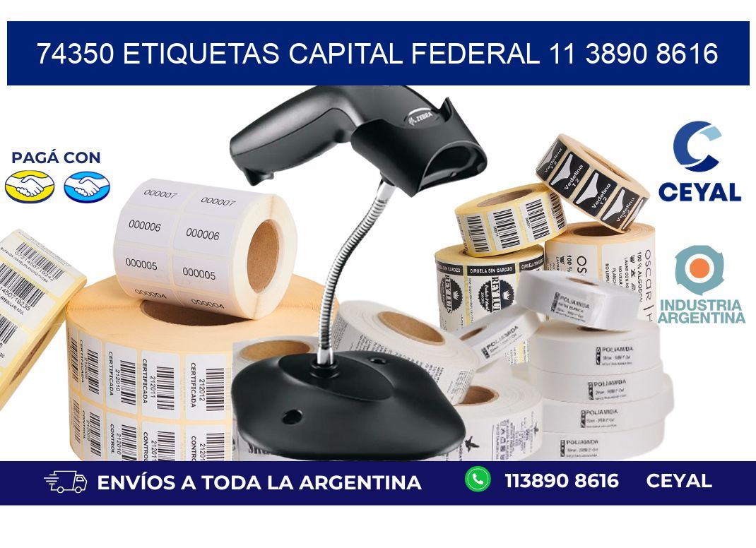 74350 ETIQUETAS CAPITAL FEDERAL 11 3890 8616