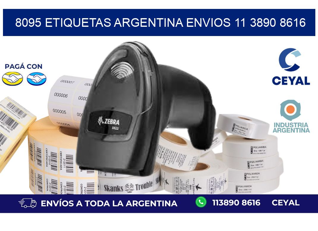 8095 ETIQUETAS ARGENTINA ENVIOS 11 3890 8616