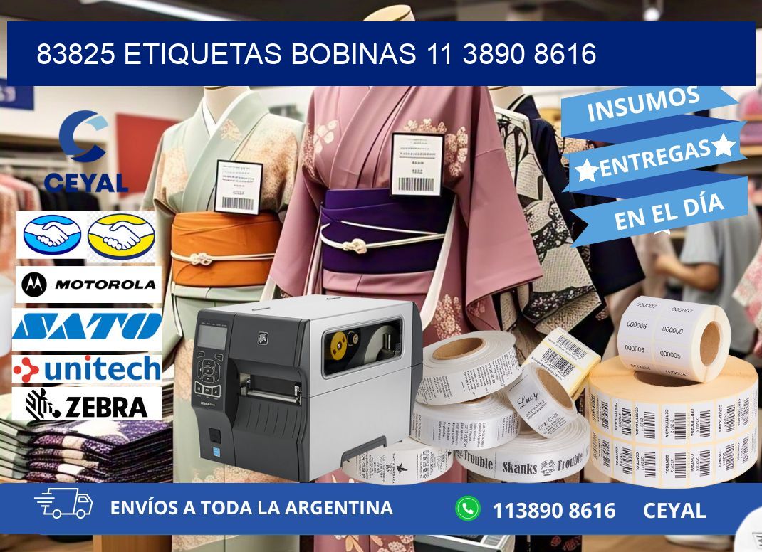 83825 ETIQUETAS BOBINAS 11 3890 8616