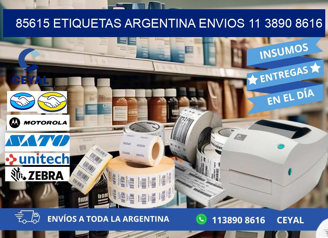85615 ETIQUETAS ARGENTINA ENVIOS 11 3890 8616
