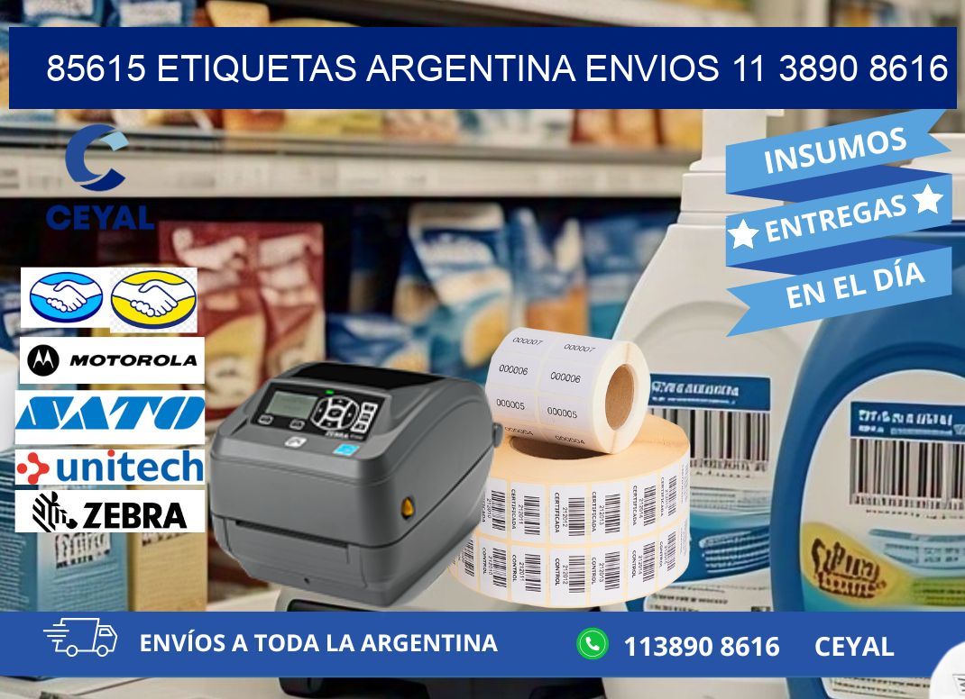 85615 ETIQUETAS ARGENTINA ENVIOS 11 3890 8616