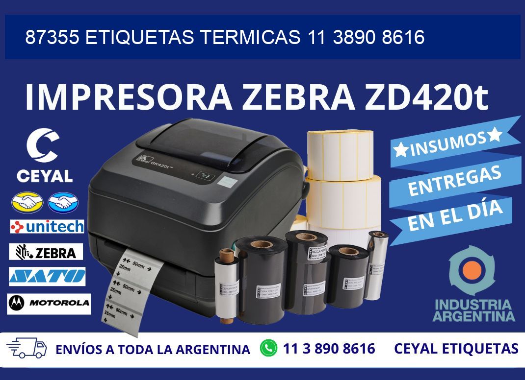 87355 ETIQUETAS TERMICAS 11 3890 8616