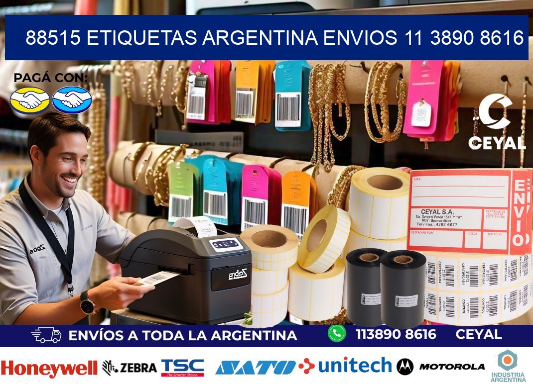 88515 ETIQUETAS ARGENTINA ENVIOS 11 3890 8616