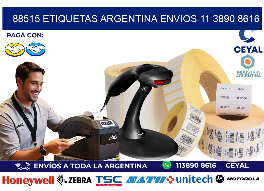 88515 ETIQUETAS ARGENTINA ENVIOS 11 3890 8616