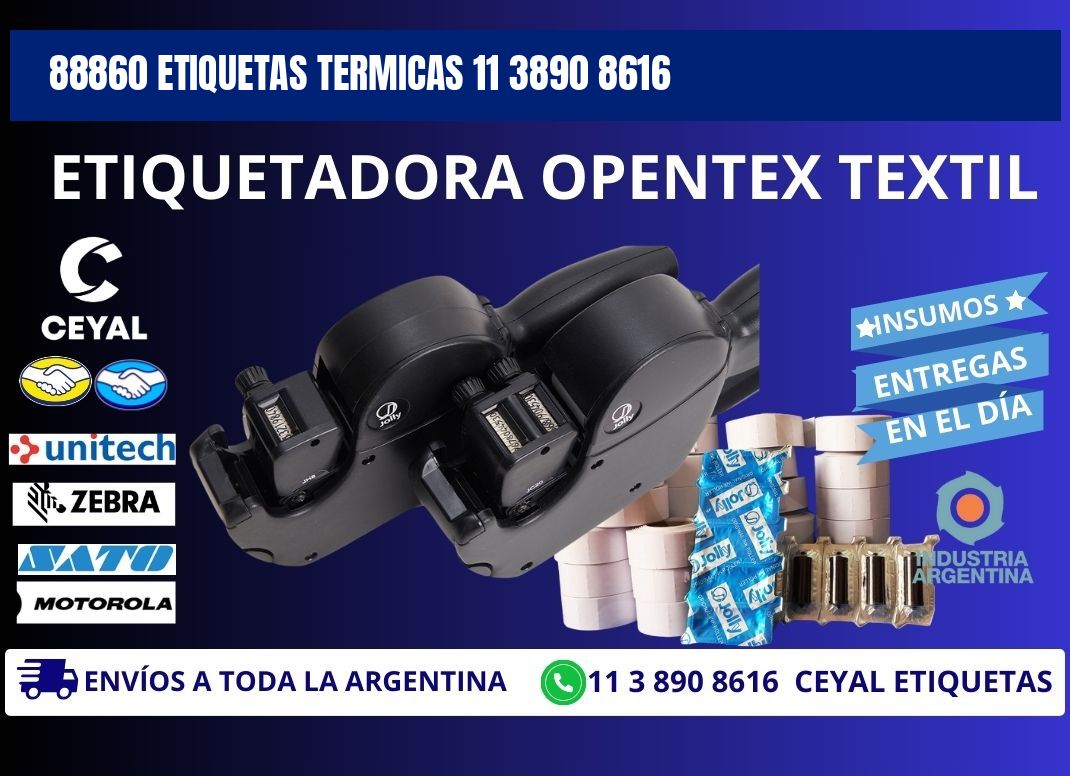 88860 ETIQUETAS TERMICAS 11 3890 8616