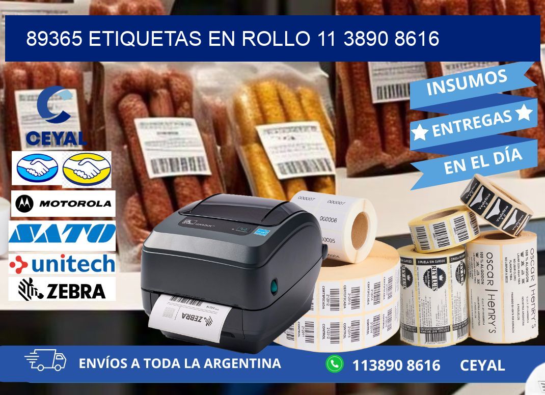 89365 ETIQUETAS EN ROLLO 11 3890 8616